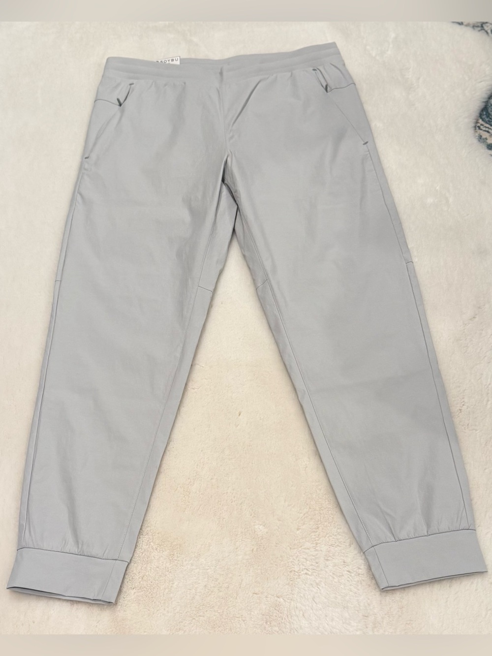 Soybu Men's S Gray Performance Jogger Track Pants 2-Way Stretch - Picture 10 of 11
